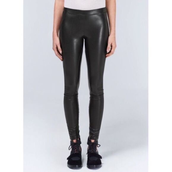 ARITZIA WILFRED L Rebelle Vegan Leather Leggings az XS - Picture 1 of 10